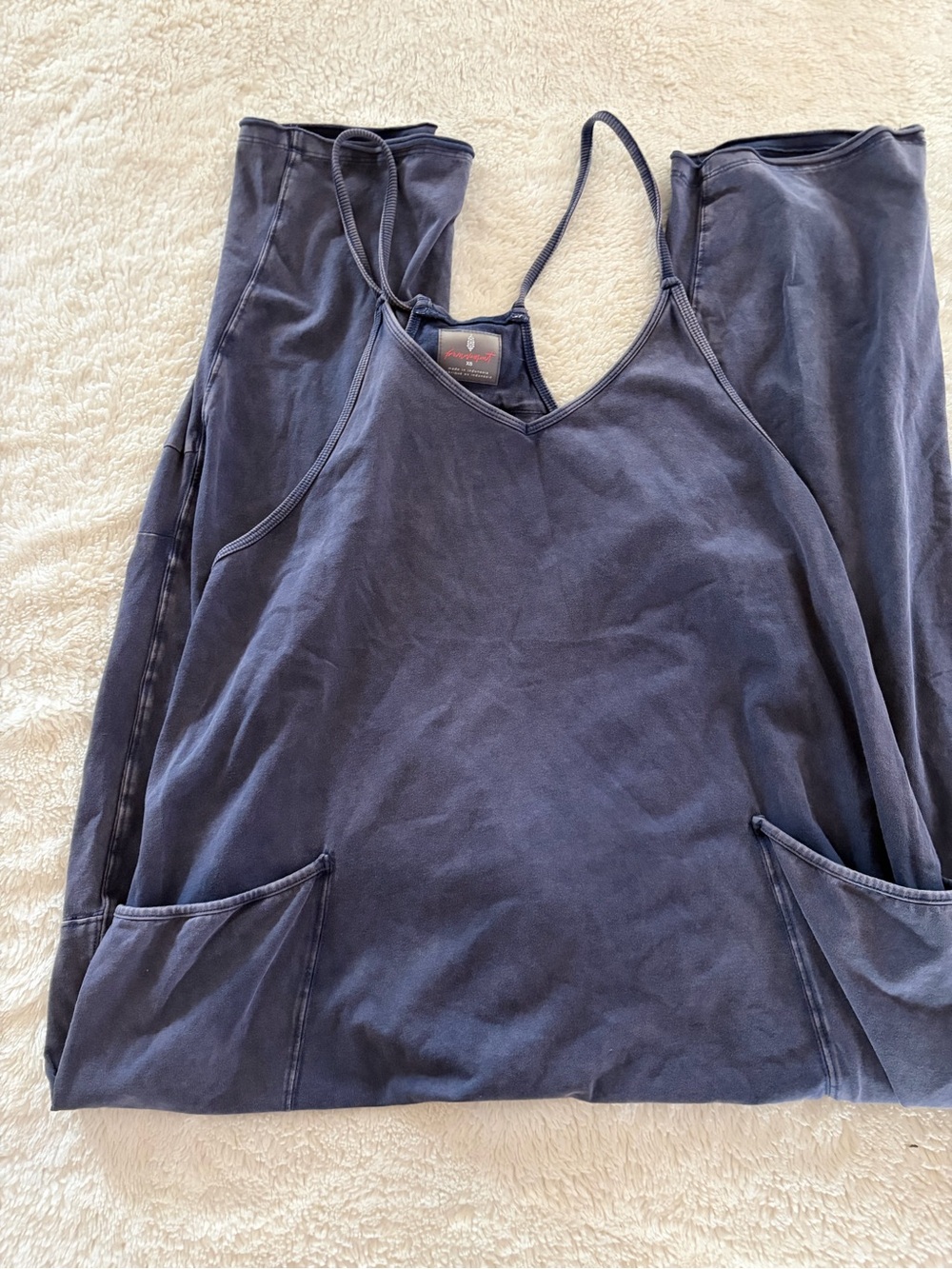 Free people navy hot shot onesie